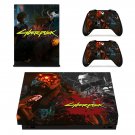 Cyberpunk decal skin sticker for Xbox One X console and controllers