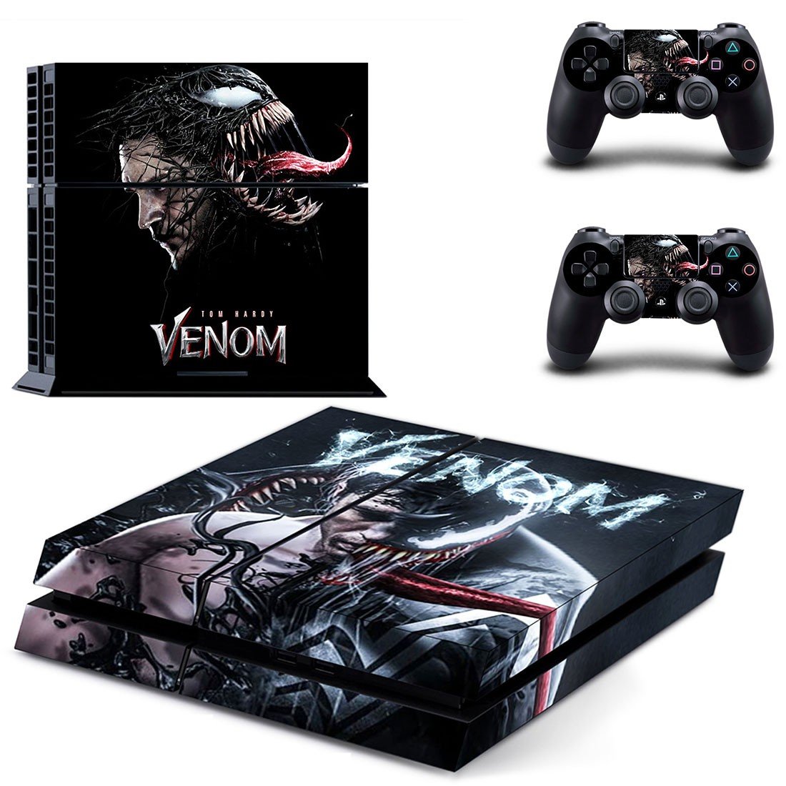Venom decal skin sticker for PS4 console and controllers