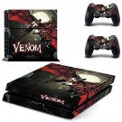 Venom decal skin sticker for PS4 console and controllers