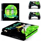 Rick and Morty decal skin sticker for PS4 console and controllers
