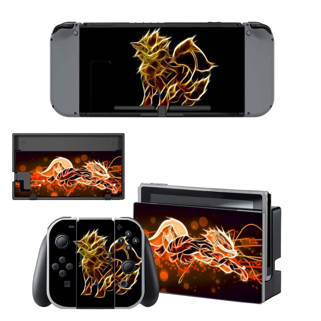 Electabuzz Wallpaper decal skin sticker for Nintendo Switch console and controllers