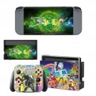 Rick and Morty decal skin sticker for Nintendo Switch console and controllers