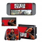 Red Dead Redemption 2 decal skin sticker for Nintendo Switch console and controllers