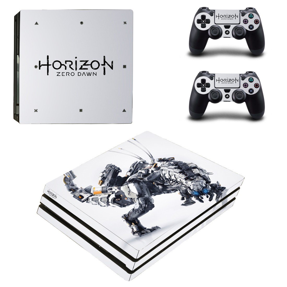 Horizon Zero Dawn decal skin sticker for PS4 Pro console and controllers