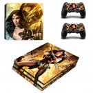 Wonder Woman decal skin sticker for PS4 Pro console and controllers