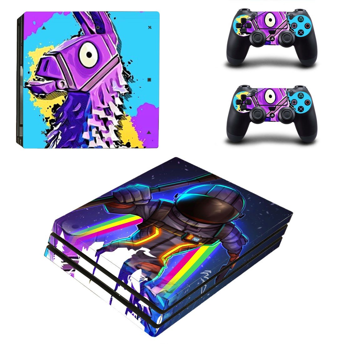 Fortnite Decal Skin Sticker For PS4 Pro Console And Controllers