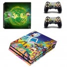Rick and Morty decal skin sticker for PS4 Pro console and controllers