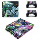 Rick and Morty decal skin sticker for PS4 Pro console and controllers