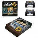 Fallout 76 decal skin sticker for PS4 Pro console and controllers