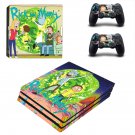 Rick and Morty decal skin sticker for PS4 Pro console and controllers