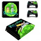 Rick and Morty decal skin sticker for PS4 Pro console and controllers