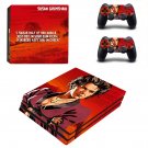 Red Dead Redemption 2 decal skin sticker for PS4 Pro console and controllers