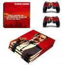 Red Dead Redemption 2 decal skin sticker for PS4 Pro console and controllers