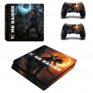 Tomb Raider decal skin sticker for PS4 Slim console and controllers