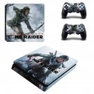 Tomb Raider decal skin sticker for PS4 Slim console and controllers