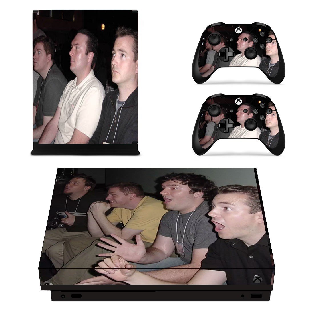 Reaction Guys  decal skin sticker for Xbox One X console and controllers