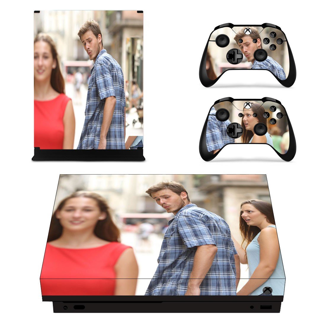 Reaction Guys  decal skin sticker for Xbox One X console and controllers