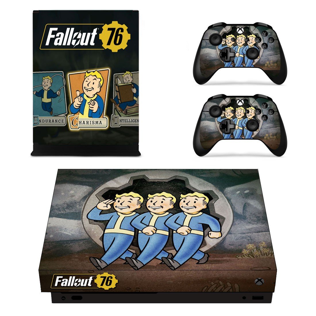 Fallout 76 Decal Skin Sticker For Xbox One X Console And Controllers