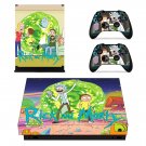 Rick and Morty decal skin sticker for Xbox One X console and controllers