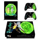 Rick and Morty decal skin sticker for Xbox One X console and controllers
