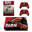 Red Dead Redemption 2 decal skin sticker for Xbox One X console and controllers