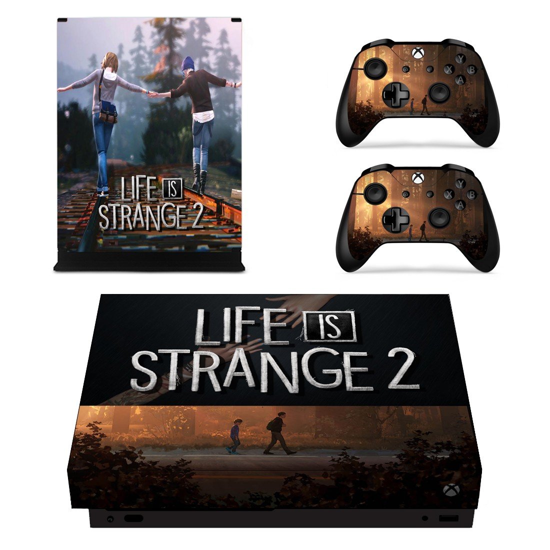 Life is Strange 2 decal skin sticker for Xbox One X console and controllers