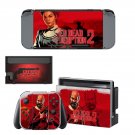 Red Dead Redemption 2 decal skin sticker for Nintendo Switch console and controllers