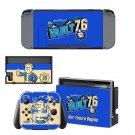 Fallout 76 decal skin sticker for Nintendo Switch console and controllers