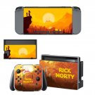 Rick and Morty decal skin sticker for Nintendo Switch console and controllers