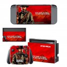 Red Dead Redemption 2 decal skin sticker for Nintendo Switch console and controllers