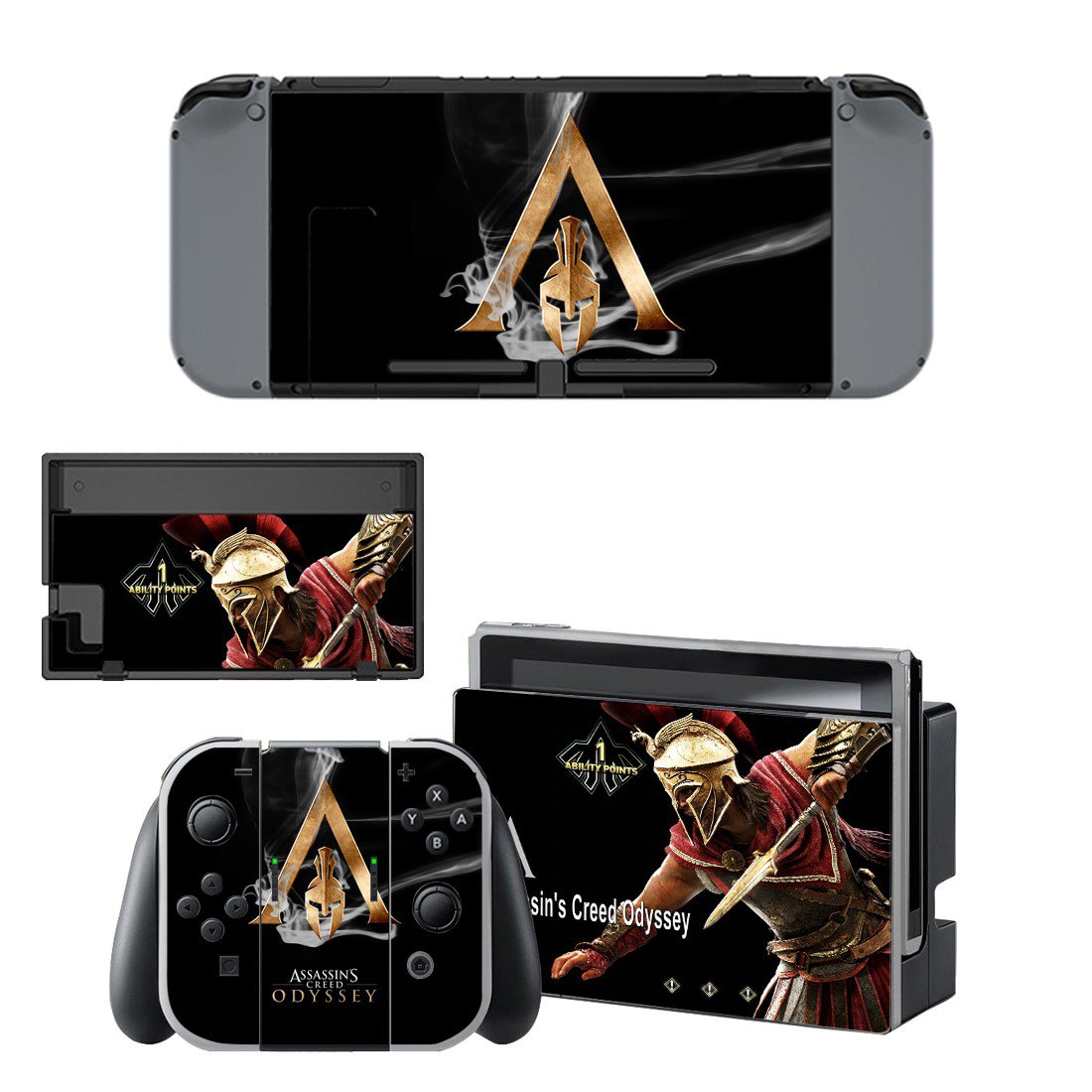 Assassins Creed Odyssey decal skin sticker for Nintendo Switch console ...