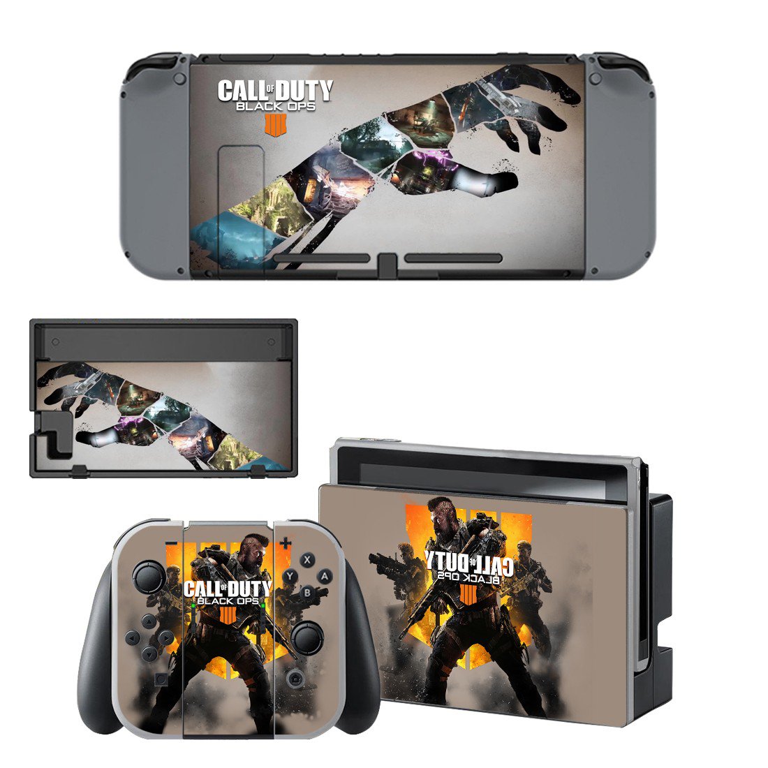 Call of Duty Black ops 4 decal skin sticker for Nintendo Switch console and controllers