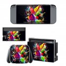 Tech wallpaper decal skin sticker for Nintendo Switch console and controllers