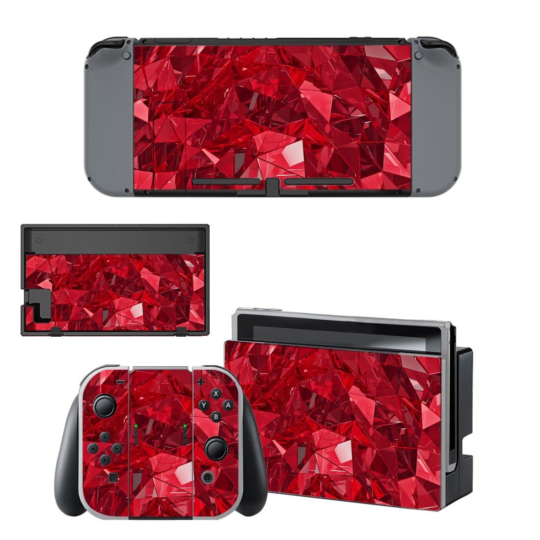 Tech wallpaper decal skin sticker for Nintendo Switch console and controllers