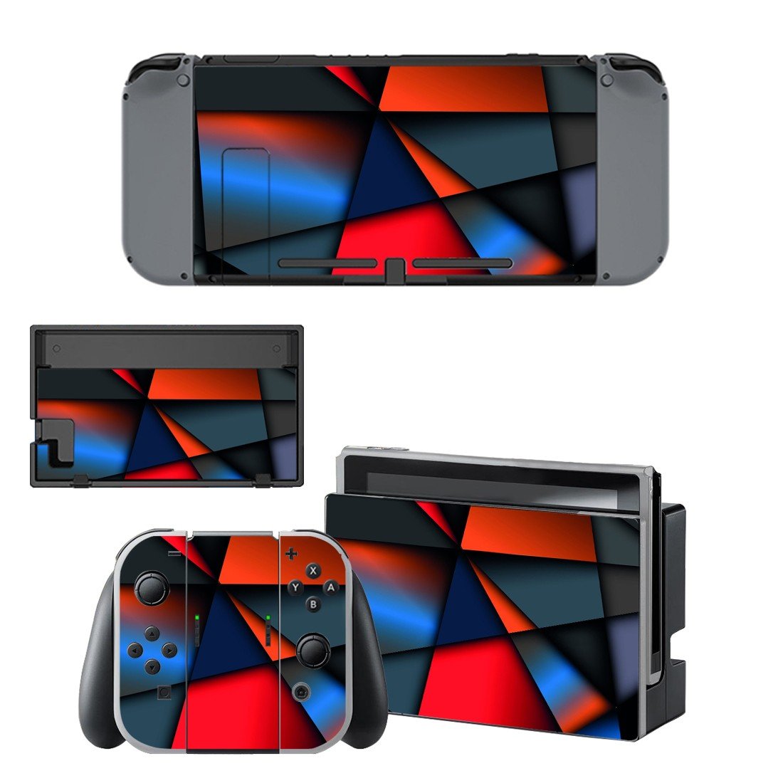 Tech wallpaper decal skin sticker for Nintendo Switch console and controllers