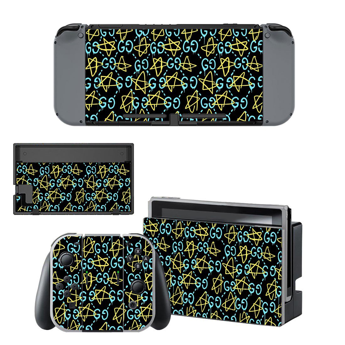 Pentagram decal skin sticker for Nintendo Switch console and controllers