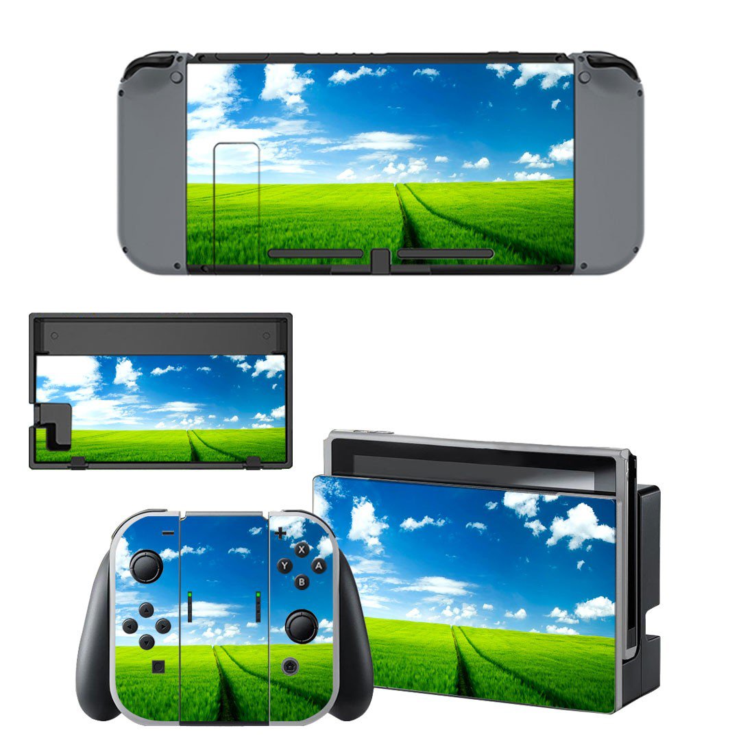 Sky wallpaper decal skin sticker for Nintendo Switch console and controllers