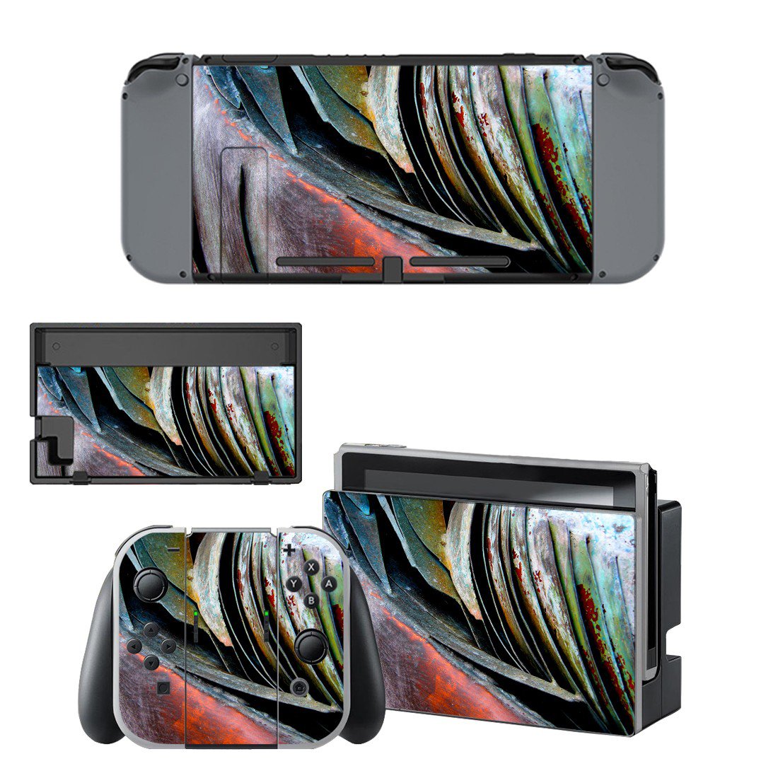 Agave Plants decal skin sticker for Nintendo Switch console and controllers