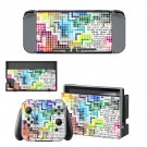 Tech wallpaper decal skin sticker for Nintendo Switch console and controllers