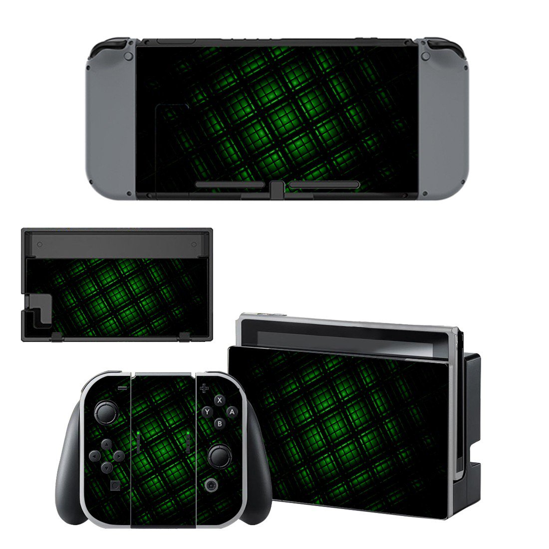 Tech wallpaper decal skin sticker for Nintendo Switch console and controllers