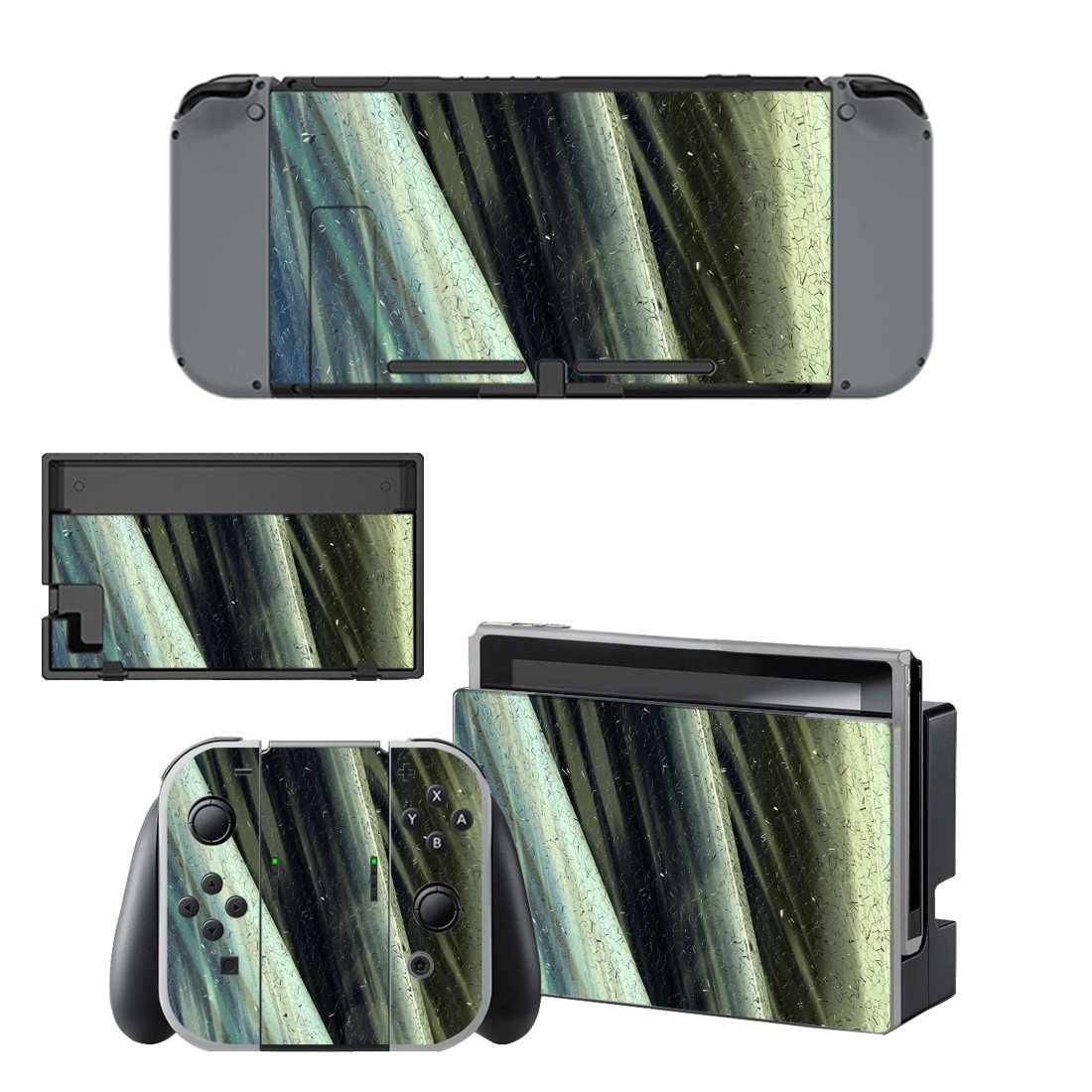 Tech wallpaper decal skin sticker for Nintendo Switch console and controllers