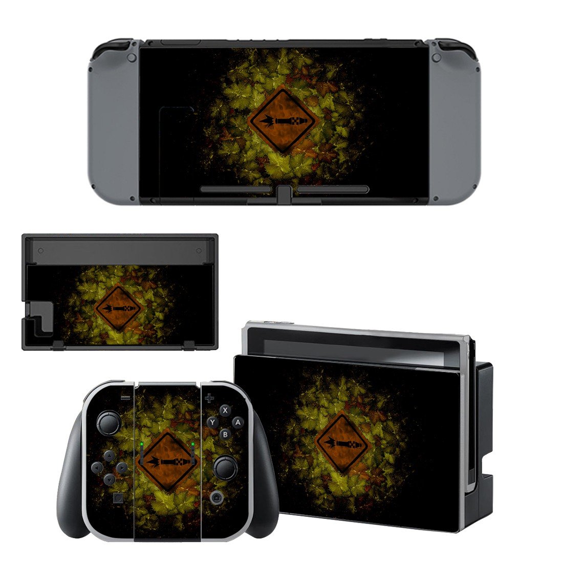 Tech wallpaper decal skin sticker for Nintendo Switch console and controllers