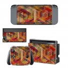 Wood spiral decal skin sticker for Nintendo Switch console and controllers