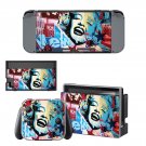 Marilyn Monroe decal skin sticker for Nintendo Switch console and controllers