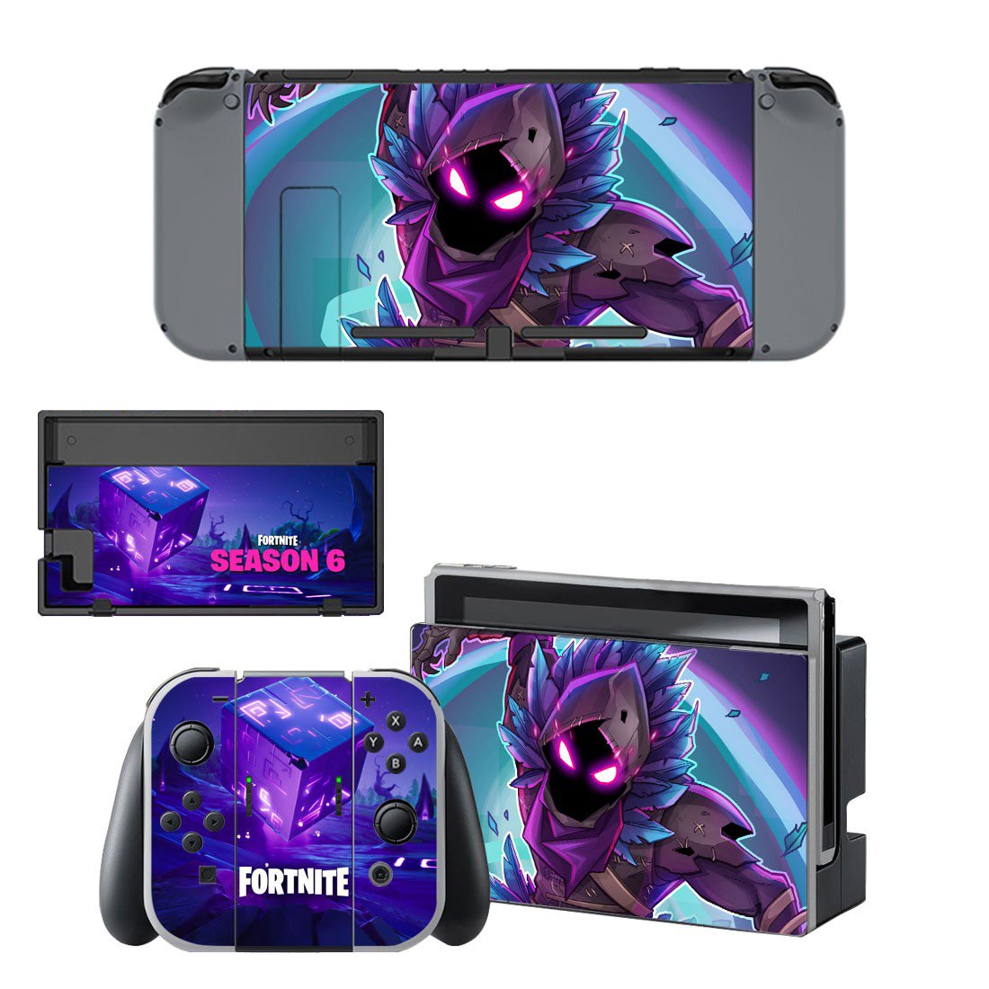 Fortnite decal skin sticker for Nintendo Switch console and controllers