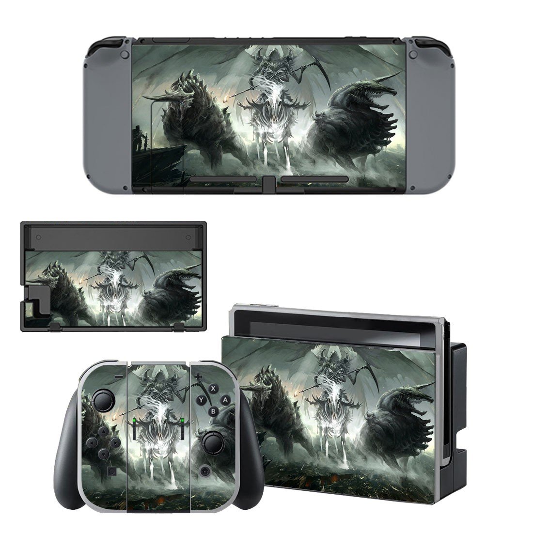 Mythical creature decal skin sticker for Nintendo Switch console and controllers