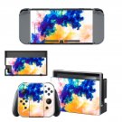Colors flames decal skin sticker for Nintendo Switch console and controllers