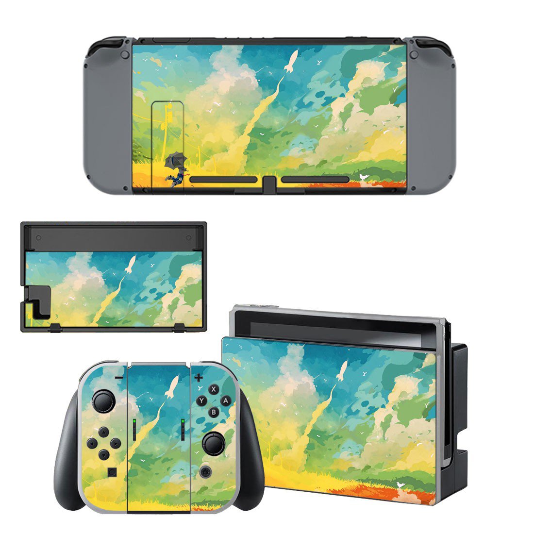 Painted Picture decal skin sticker for Nintendo Switch console and controllers