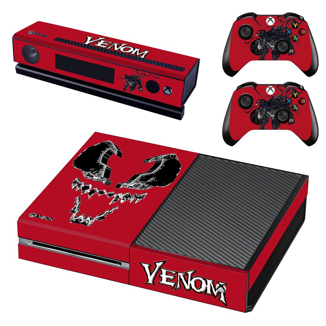 Venom decal skin sticker for Xbox One console and controllers