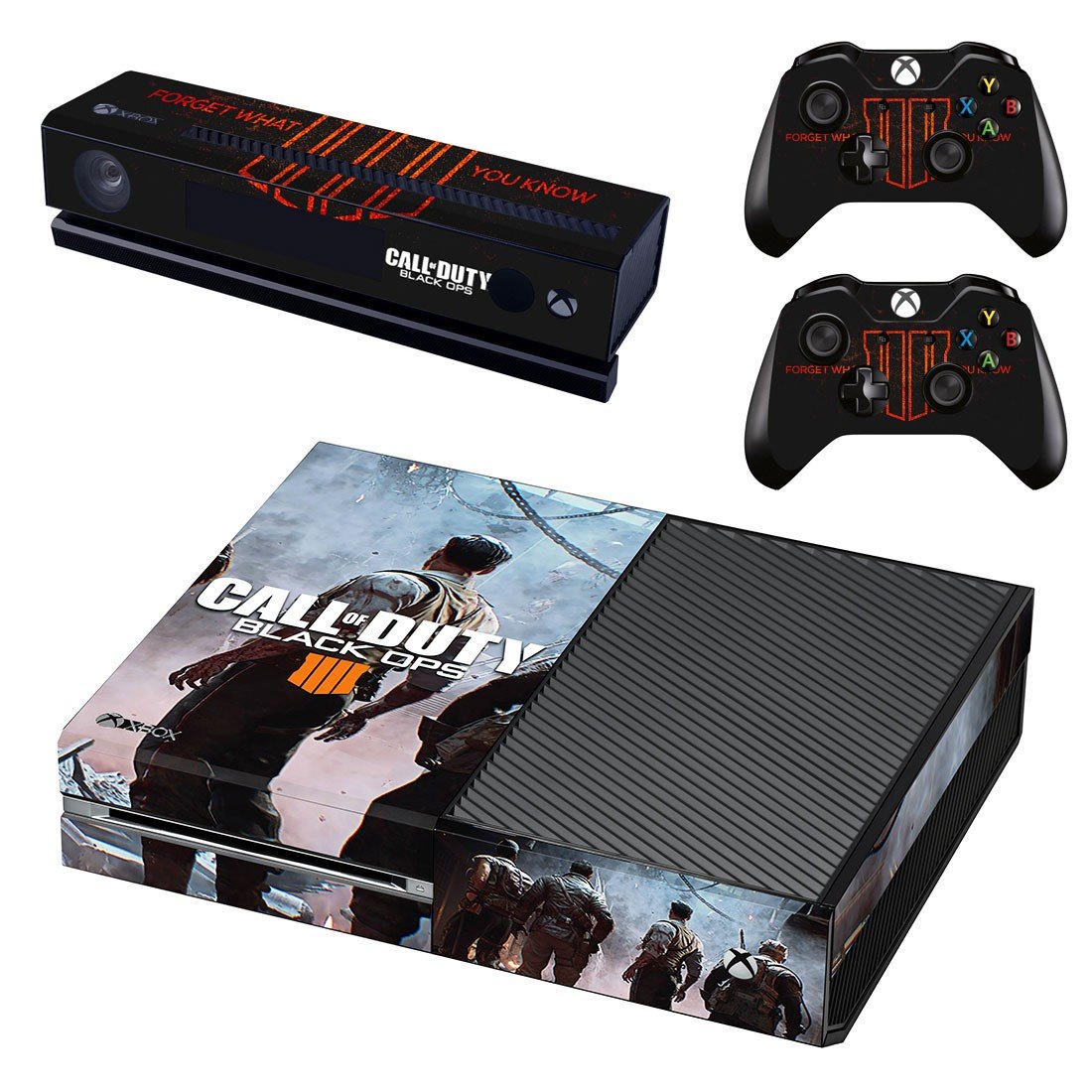 Call of Duty Black ops 4 decal skin sticker for Xbox One console and controllers